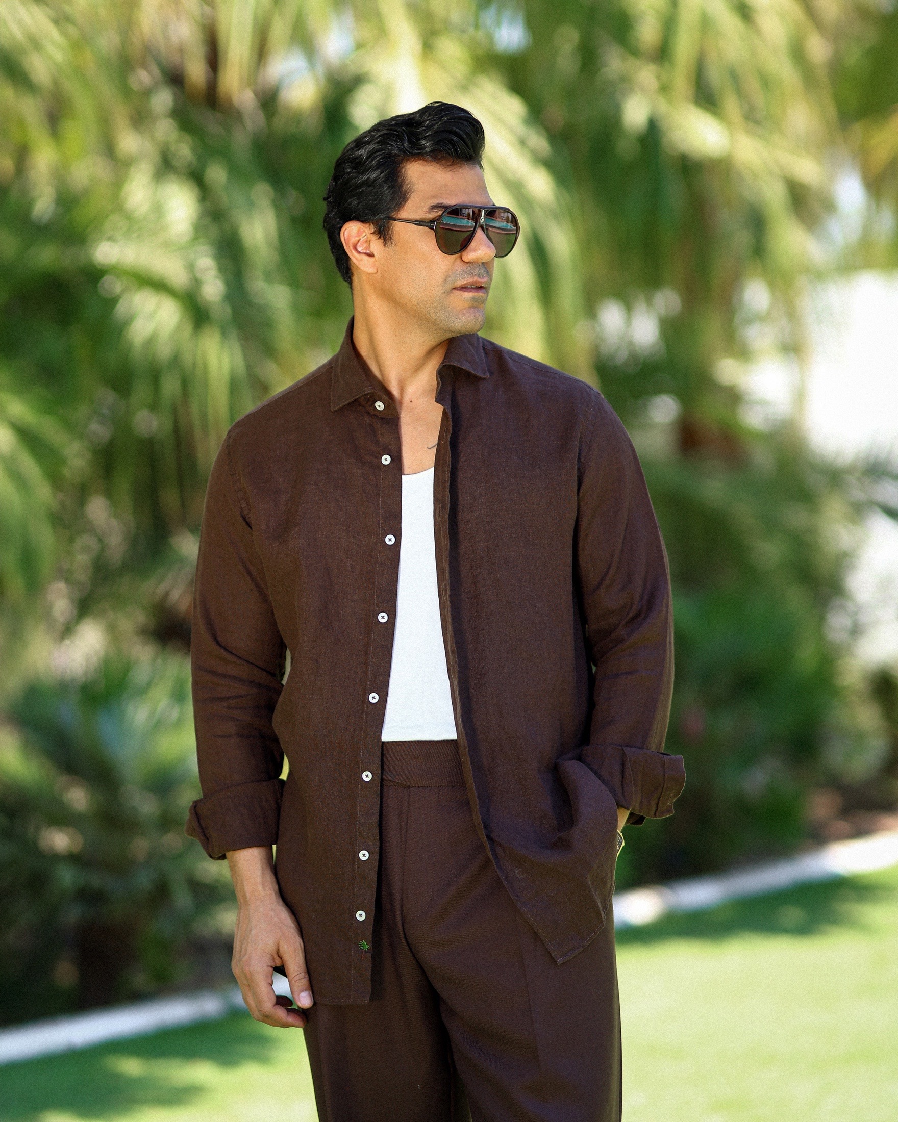 قميص لينن linen short