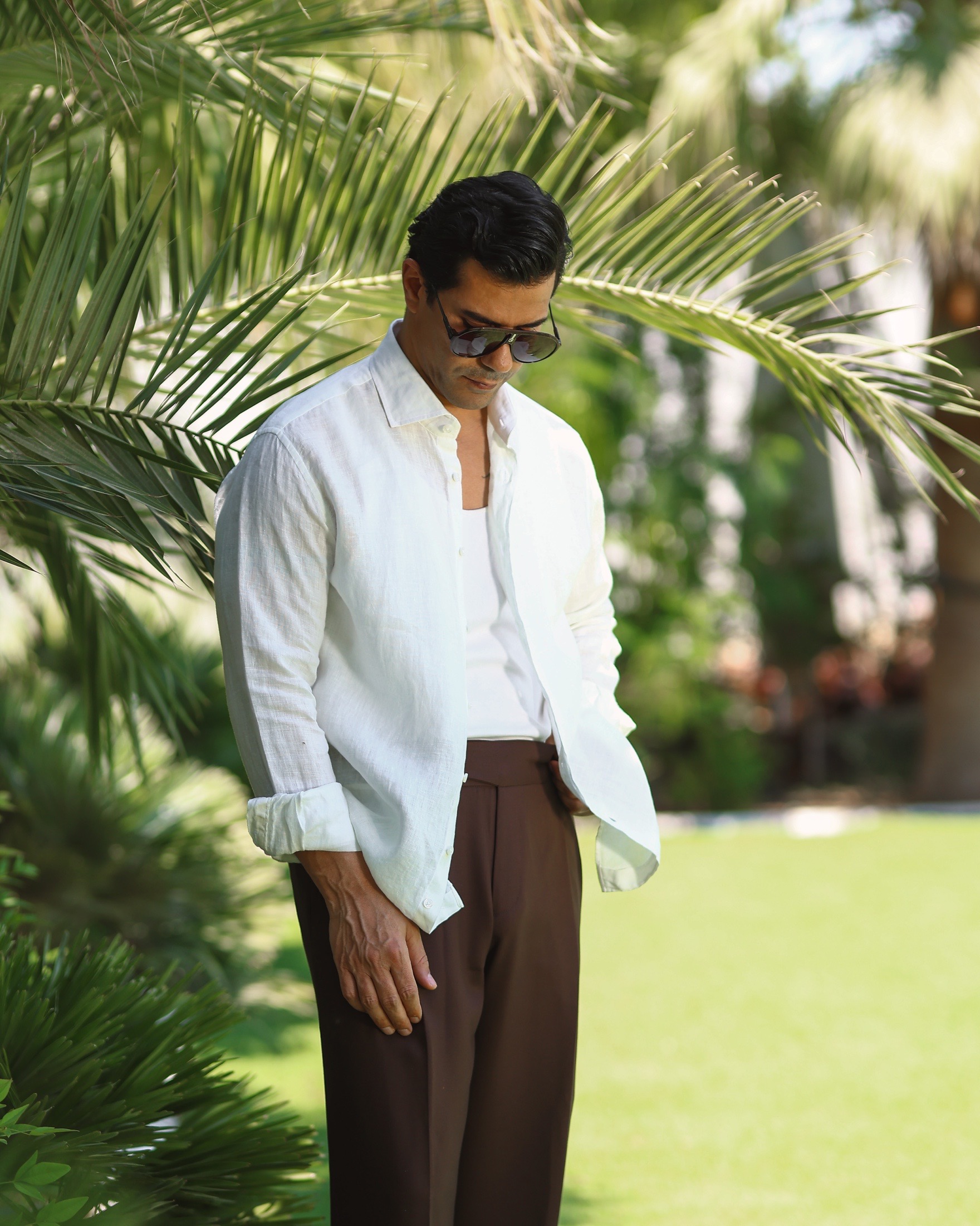 قميص لينن linen short