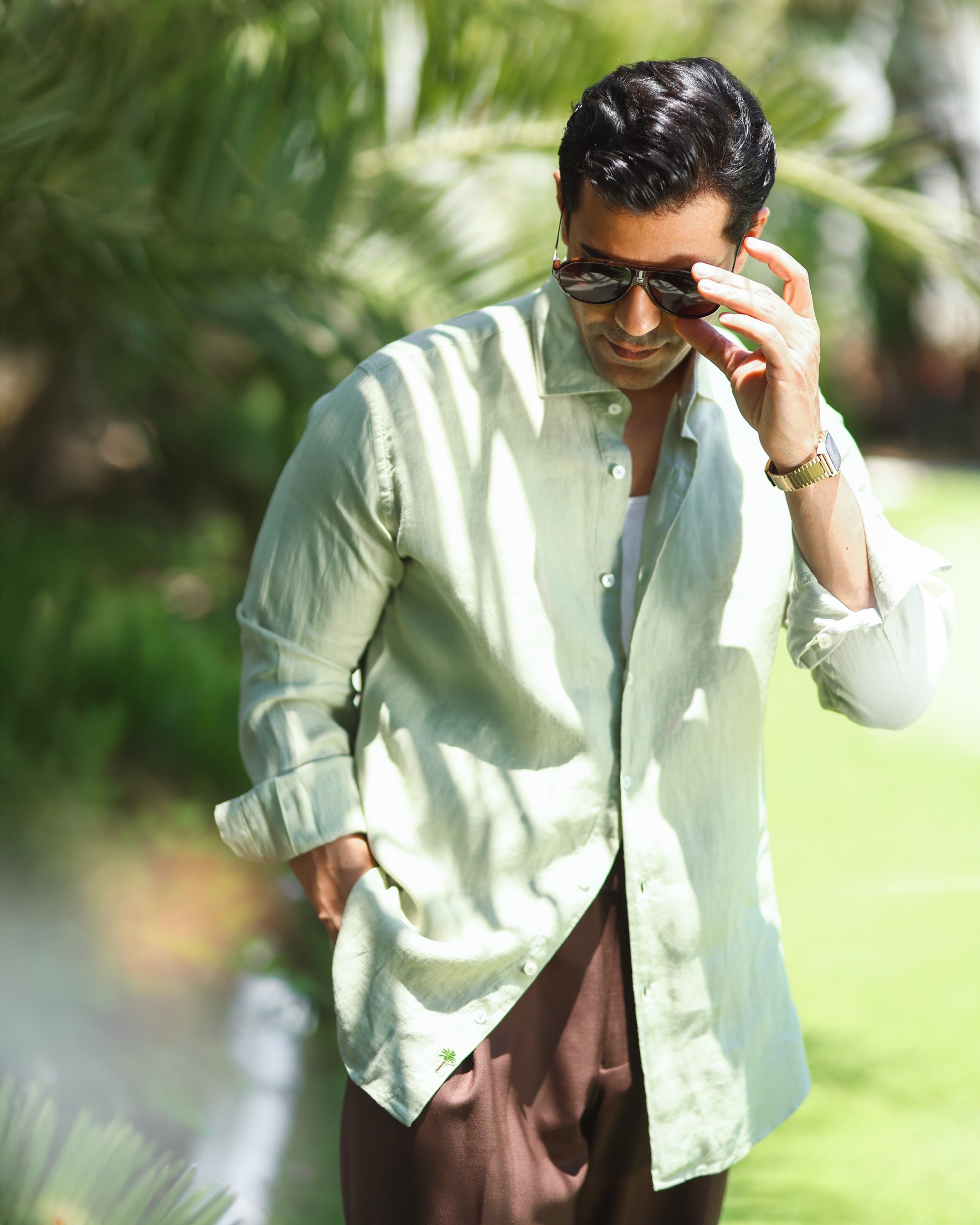 قميص لينن linen short